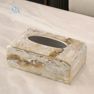 Hộp Đựng Khăn Giấy Gốm Sứ Vân Đá Phong Cách Hiện Đại | Hộp Đựng Giấy Chất Liệu Sứ Vân Đá Cao Cấp