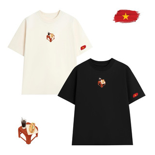 Áo thun OVERSIZE unisex form rộng nam nữ in hình Bánh mì cờ Việt Nam yêu nước chất Cotton mềm mịn co dãn 2 chiều