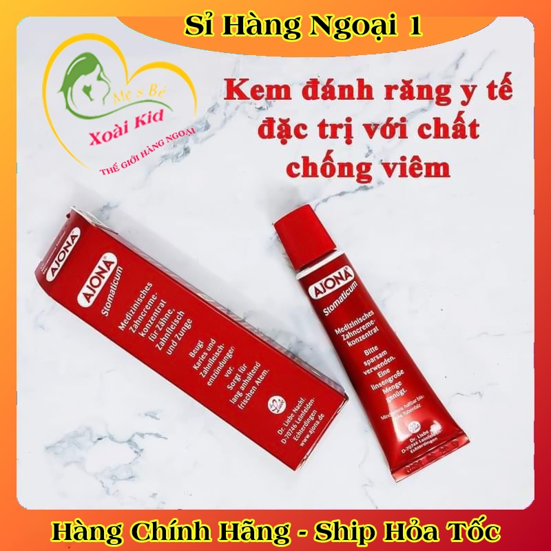 [DATE MỚI] KEM ĐÁNH RĂNG AJONA TUÝP 25ML LOẠI BỎ CAO RĂNG CỦA ĐỨC