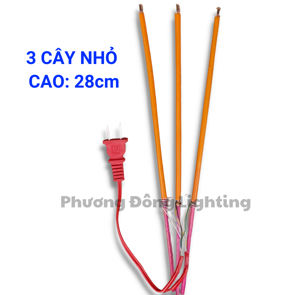 Bộ 3 cây Nhang Điện (Hương điện) Nhỏ - Trung - Lớn 220V
