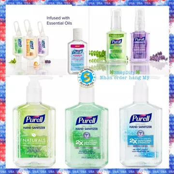 Gel/ Nước Rửa tay Khô Diệt Khuẩn Của Mỹ PURELL Advanced Hand Sanitizer Refreshing / Soothing Gel with Aloe and Vitamin E