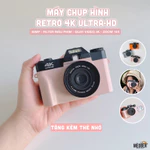 [Tặng thẻ nhớ] Máy Chụp Hình Retro 48MP Quay phim 4K UltraHD  - giả lập màu phim, quay video slow-mo, tích hợp wifi — ảnh 1