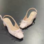 Giày guốc đế vuông 3 phân kiểu dáng slingback Anmodels thời trang phối nơ nhí-Min3004XMNC
