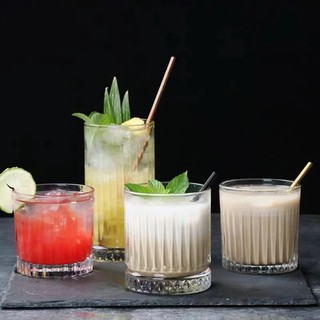Bộ 6 Ly thủy tinh uống whisky 210ml đến 350ml, Cốc uống rượu mạnh, cold brew, trà, cà phê muối
