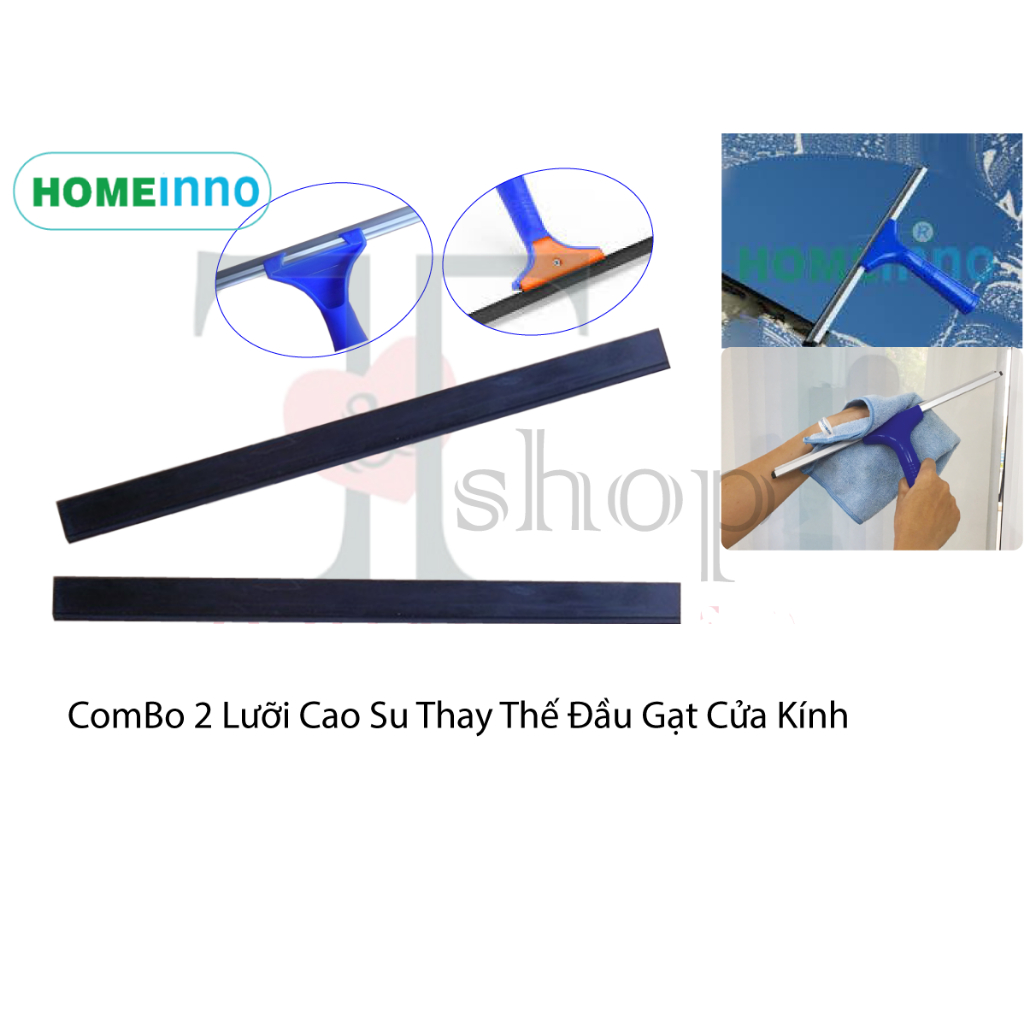 [KHÔNG ĐẦU GẠT] Combo 2 Miếng Cao Su THAY THẾ Đầu Gạt Kính Homeinno Kích Thước 35cm
