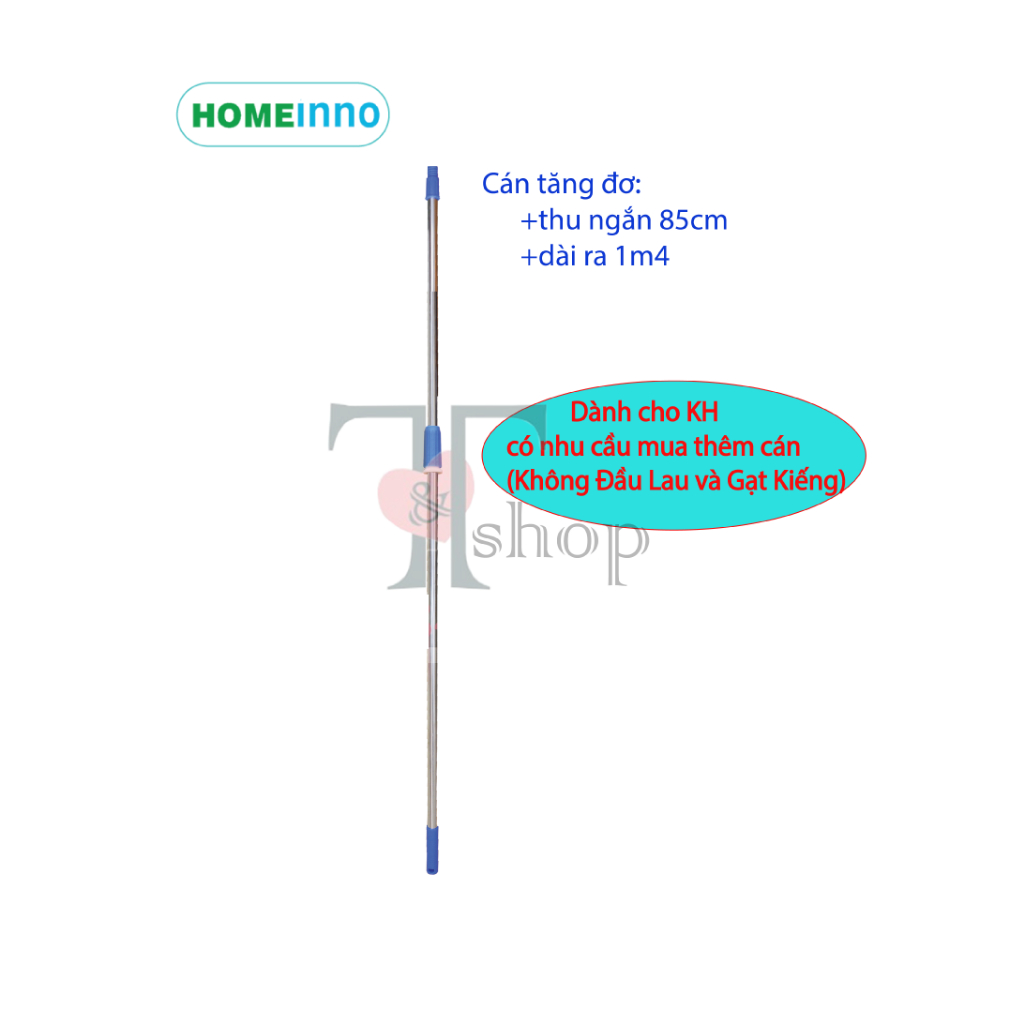[KHÔNG ĐẦU LAU] Tổng Hợp Cây Cán Inox Thay Thế Homeinno Cán Rút Tăng Đơ Dài 1m4/2m/3m/4m/5m/6met