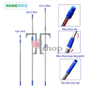 Tổng Hợp Cây Cán Inox Thay Thế Homeinno Cán Rút Tăng Đơ Dài 1m4/2m/3m/4m/5m/6met