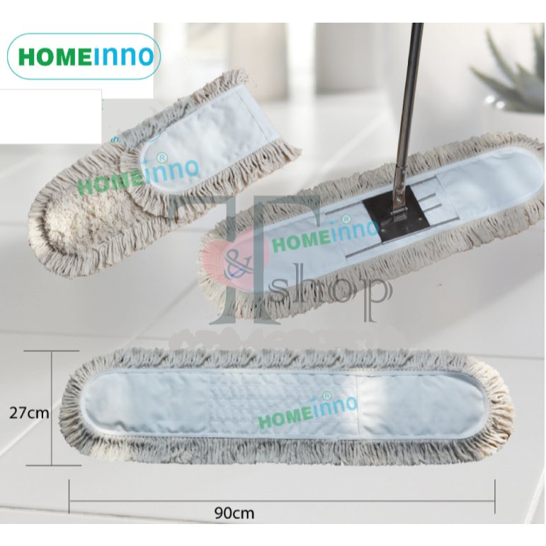 Tấm Giẻ Cotton 60cm Thay Thế Cây Lau Bụi, Lau Ẩm Homeinno