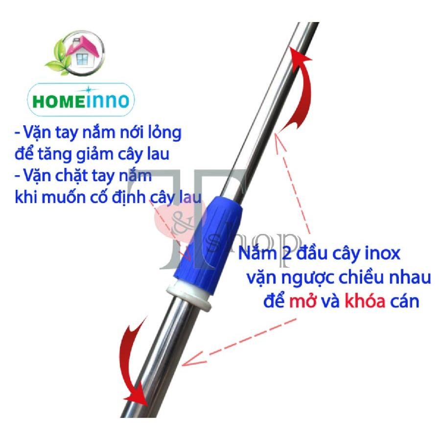 Bộ Cây Lau Kính, Gạt Kính Cán Tăng Đơ Thu Ngắn 1 Mét 5 - Kéo Dài 5 Mét Homeinno