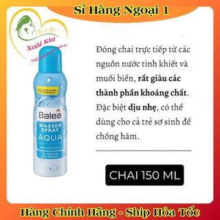 [auth] XỊT KHOÁNG BALEA  AQUA 150ML -NỘI ĐỊA ĐỨC ĐỦ BILL [Hot] .