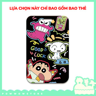 [Sẵn VN] Bao Đựng Thẻ Nhân Viên Dọc Nhựa ABS Phong Cách Nhân Vật Hoạt Hình Anime Manga Black Shin