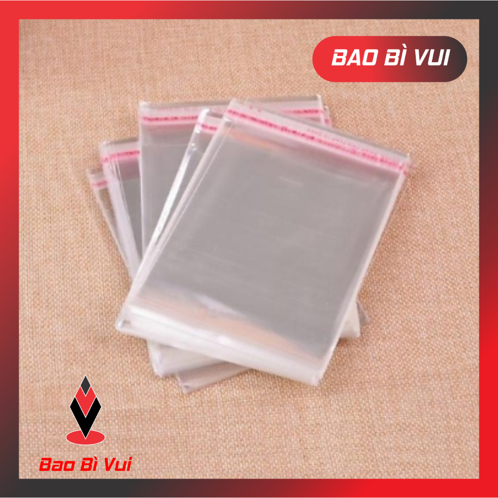 [1kg] Túi OPP băng keo dán miệng kích thước nhỏ