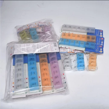 Khay chia viên thuốc theo ngày và theo tuần, hộp chia thuốc gia đình hoặc trong bệnh viện