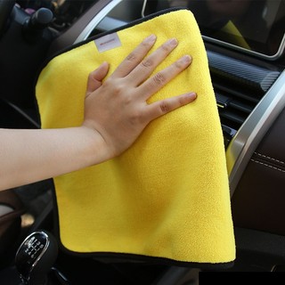 Khăn Lau Xe Hơi Chuyên Dụng 2 Lớp Không Rụng Lông, Thấm Hút Nước Tốt – MÀU VÀNG Carzone