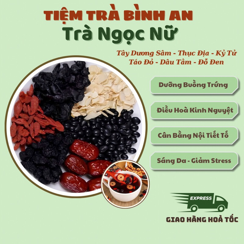 Trà Ngọc Nữ hỗ trợ sức khỏe kinh nguyệt - Hình ảnh thực tế