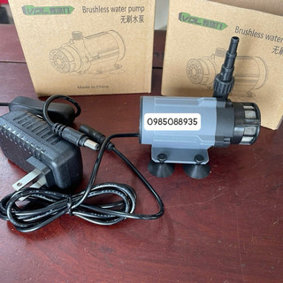Máy bơm mini 12V không chổi than dùng bơm nước cho máy cắt rãnh tường, máy xẻ đá, máy khoan rút lõi bê tông 10m