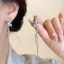 Bông Tai Hình Bướm Đính Đá Sang Trọng, BST Khuyên Tai Mạ Bạc 925 Phong Cách Nhẹ Nhàng Hàn Quốc