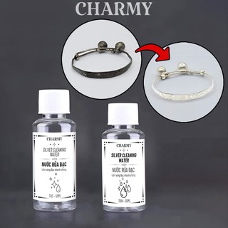 Nước rửa vệ sinh trang sức NRB - Nước rửa bạc Charmy, Làm sáng bạc (Tiết kiệm, Tái sử dụng được nhiều lần) - Charmy