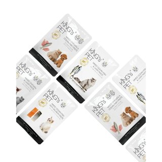 [COMBO] Pate Cho Mèo Cao Cấp King's Pet 4 Vị Đa Dạng Nguyên Liệu Tự Nhiên Bổ Sung Dinh Dưỡng Gói 70g Pet Kool