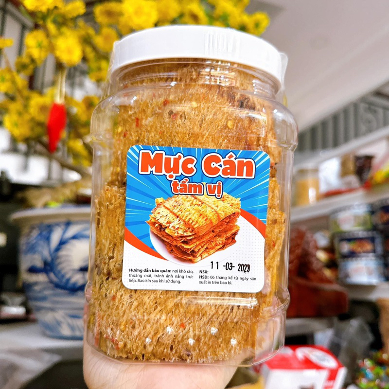 MỰC CÁN TẨM VỊ Loại Ngon Đặc Biệt Xuất Khẩu Hộp 150G/250G/300G/500G