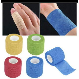 -Băng keo thể thao đá bóng, bằng vải tự dính. băng quấn y tế cuốn ngón tay, cổ tay, cổ chân