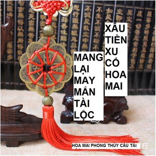 🌸BÁN CHẠY🌸 Dây Đồng Xu Hoa Mai 10 Cánh Thập Toàn Phong Thuỷ Tài lộc May Mắn