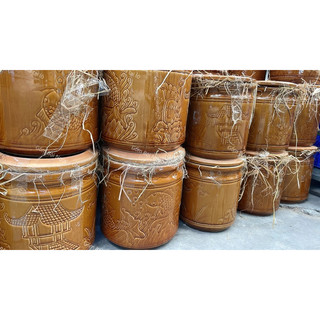 Hủ/Khạp Gốm Đựng Gạo/Lúa Có Nắp Từ 1Kg Đến 25Kg Nhiều Màu Xinh - Dùng Muối Dưa Cà - Gốm Men Đẹp Dày