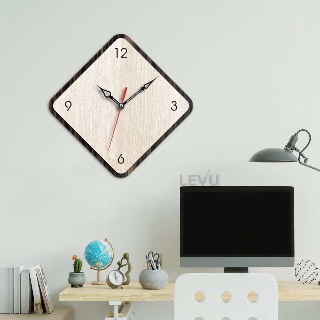 Đồng Hồ Treo Tường hình thoi độc lạ phong cách Châu Âu
