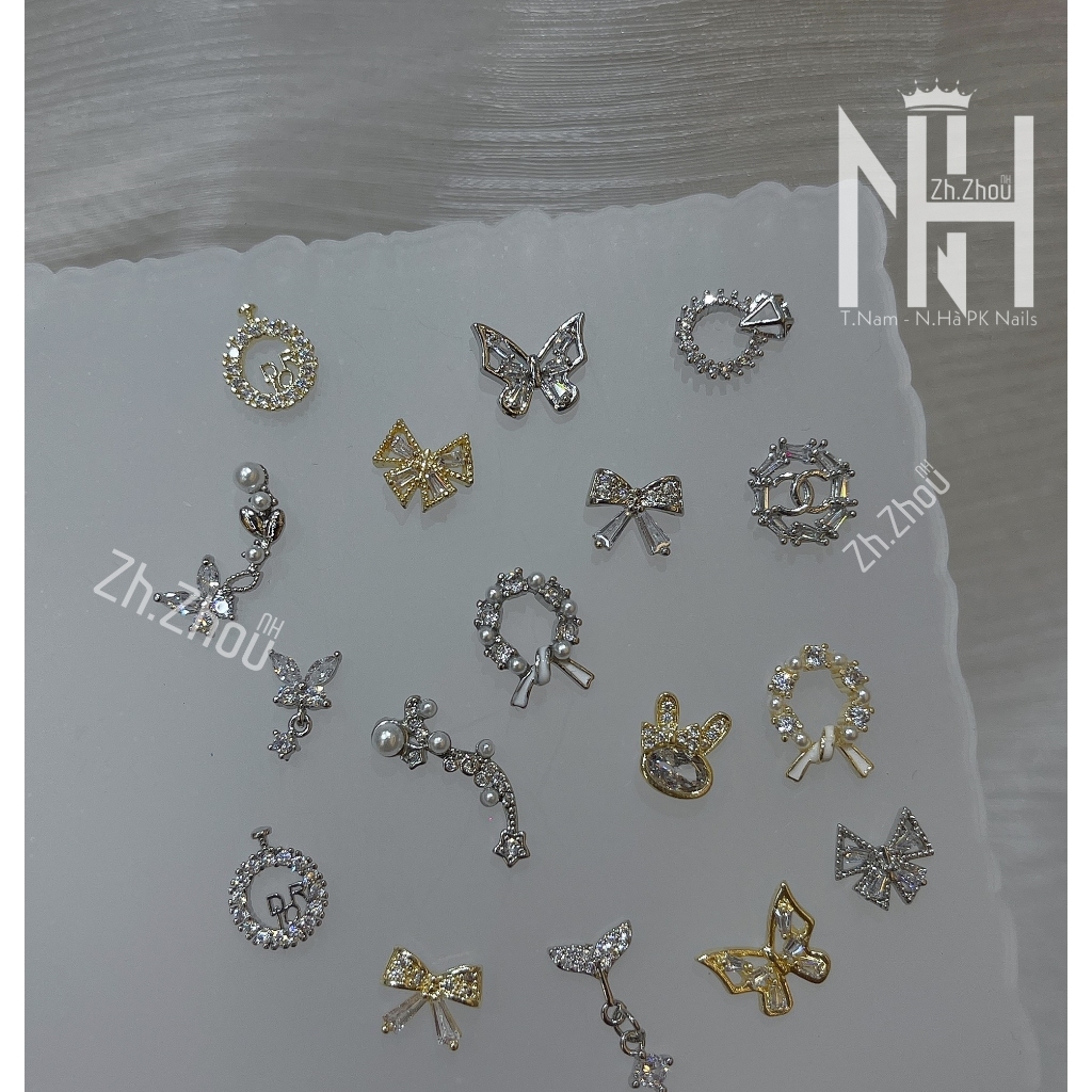 Charm Tết, Charm noel ,charm 2025, charm bông tuyết, charm giáng sinh cao cấp trang trí móng, charm đá gắn móng