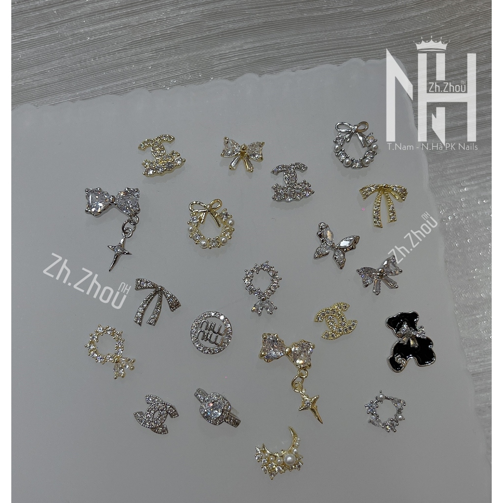 Charm Tết, Charm noel ,charm 2025, charm bông tuyết, charm giáng sinh cao cấp trang trí móng, charm đá gắn móng