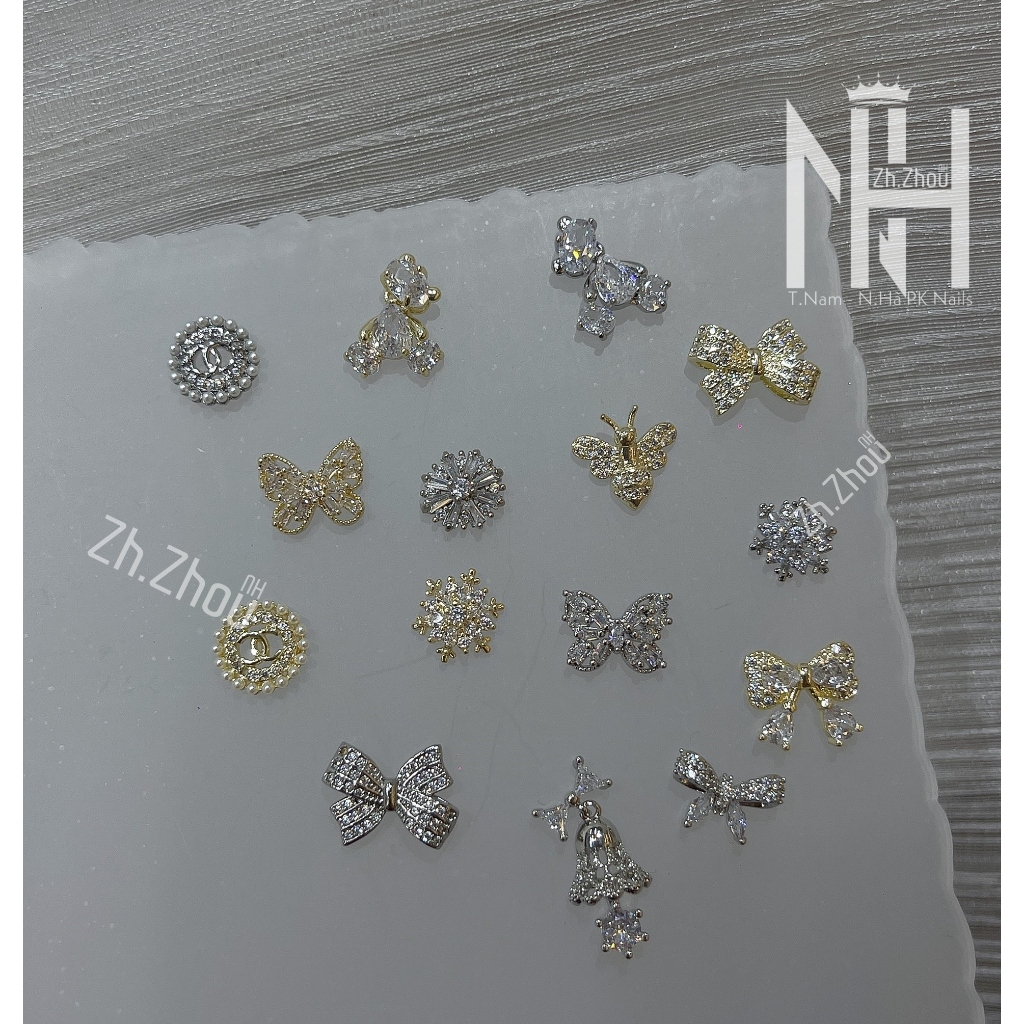 Charm Tết, Charm noel ,charm 2025, charm bông tuyết, charm giáng sinh cao cấp trang trí móng, charm đá gắn móng