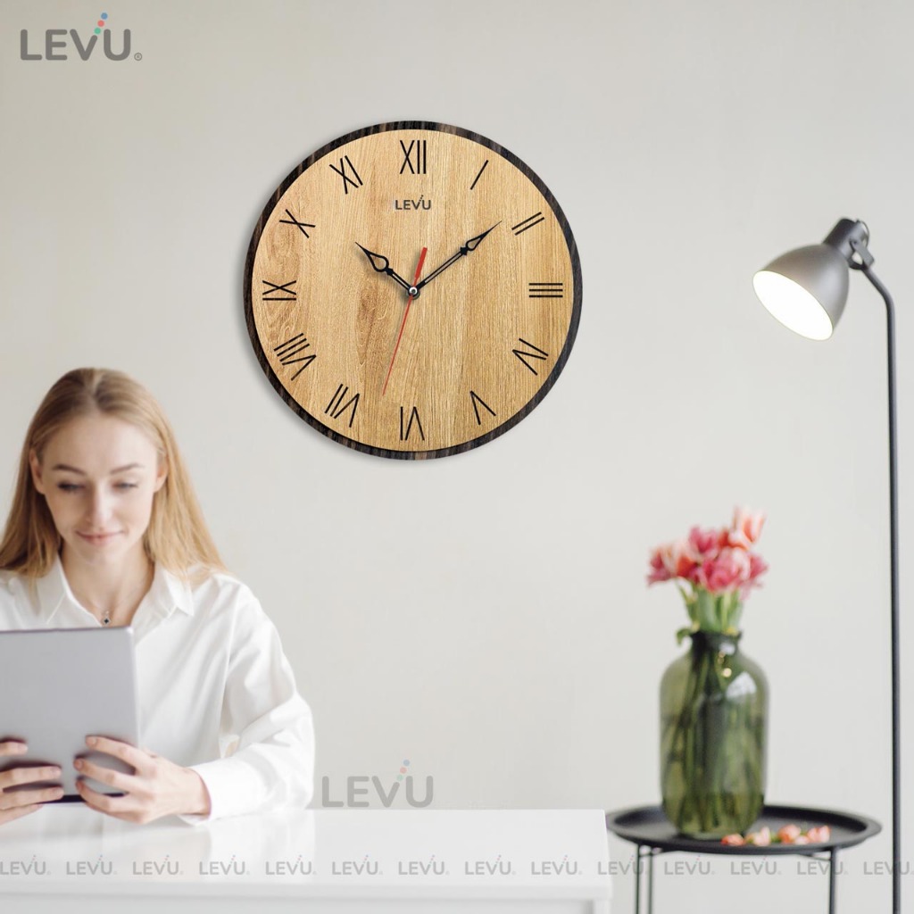 Đồng Hồ Treo Tường Gỗ Classic Decor SB043 trang trí phòng