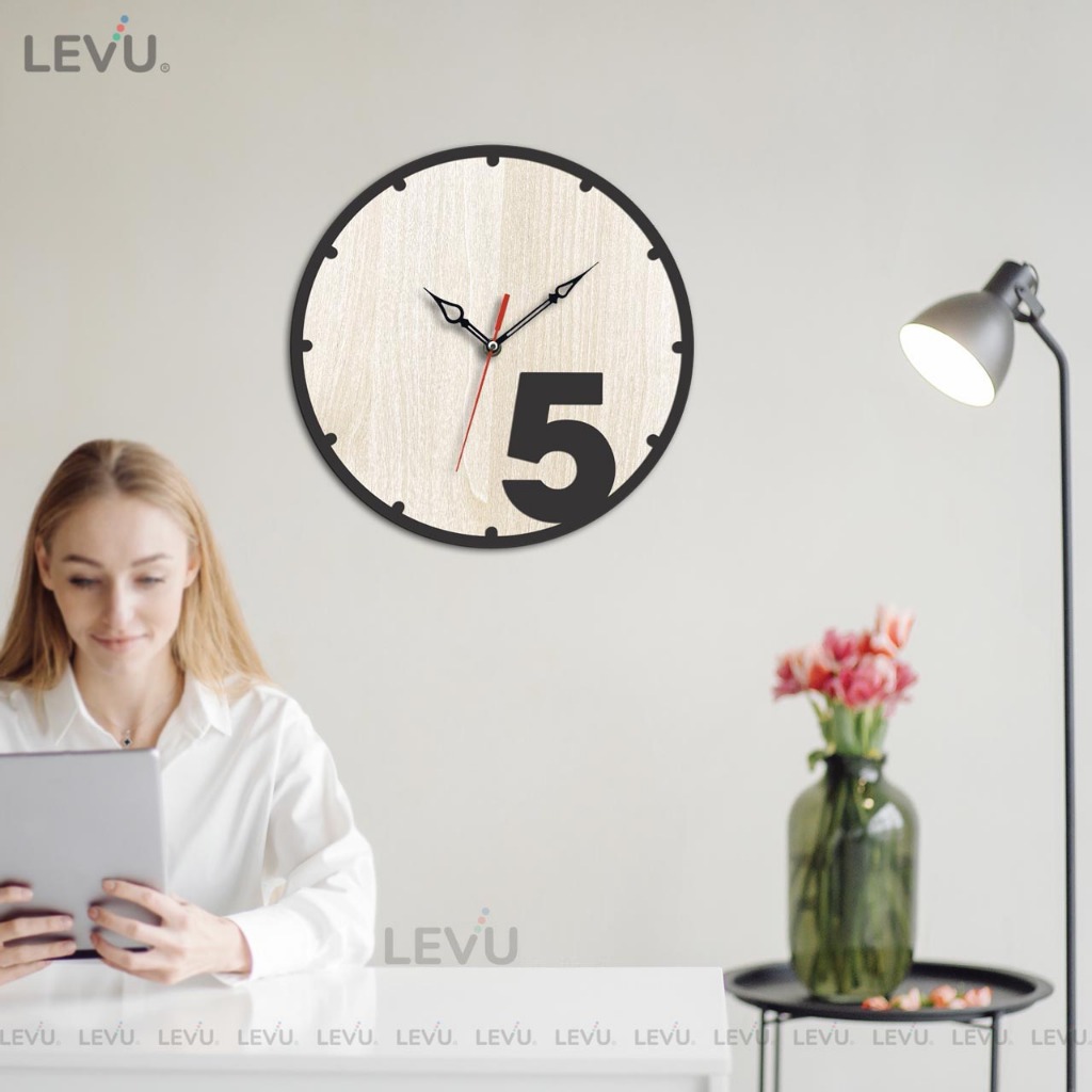 Đồng hồ gỗ Handmade treo tường Decor trang trí SB021