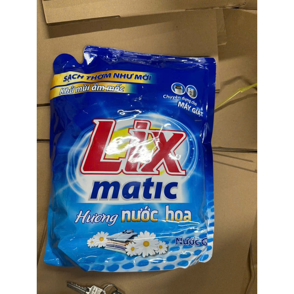 Ảnh Nước giặt Lix Matic hương nước hoa túi 2.6kg giặt tẩy vết bẩn cứng đầu, máy giặt cửa trước NGM27 - Lixco Việt Nam 1