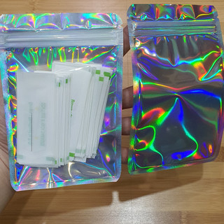 -(HÀNG ĐẸP Y HÌNH )Túi zip Hologram bảy màu, túi zip nhiều màu rất đẹp