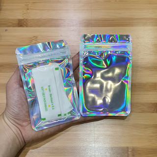 -(HÀNG ĐẸP Y HÌNH )Túi zip Hologram bảy màu, túi zip nhiều màu rất đẹp