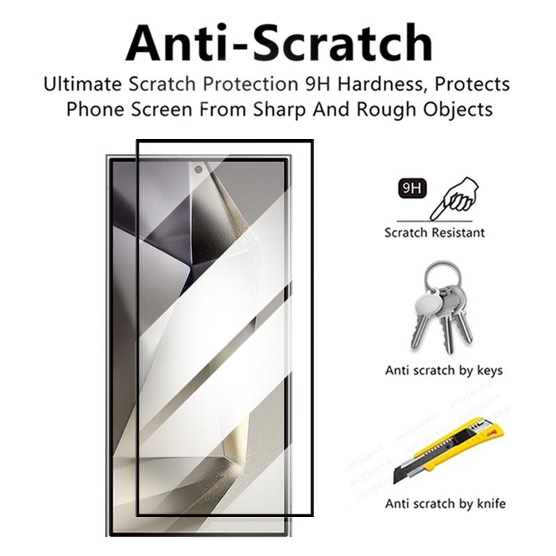 Kính cường lực BAIKO SAMSUNG BKSS1 độ cứng 9H phủ nano chống xước, mặt kính siêu mỏng cho S21 S22 S23 S24 S25 Ultra
