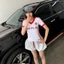 Set đồ nữ Thể Thao Áo body và Quần bí REDFLAG FFCLUB MIX chất liệu Cotton co giãn
