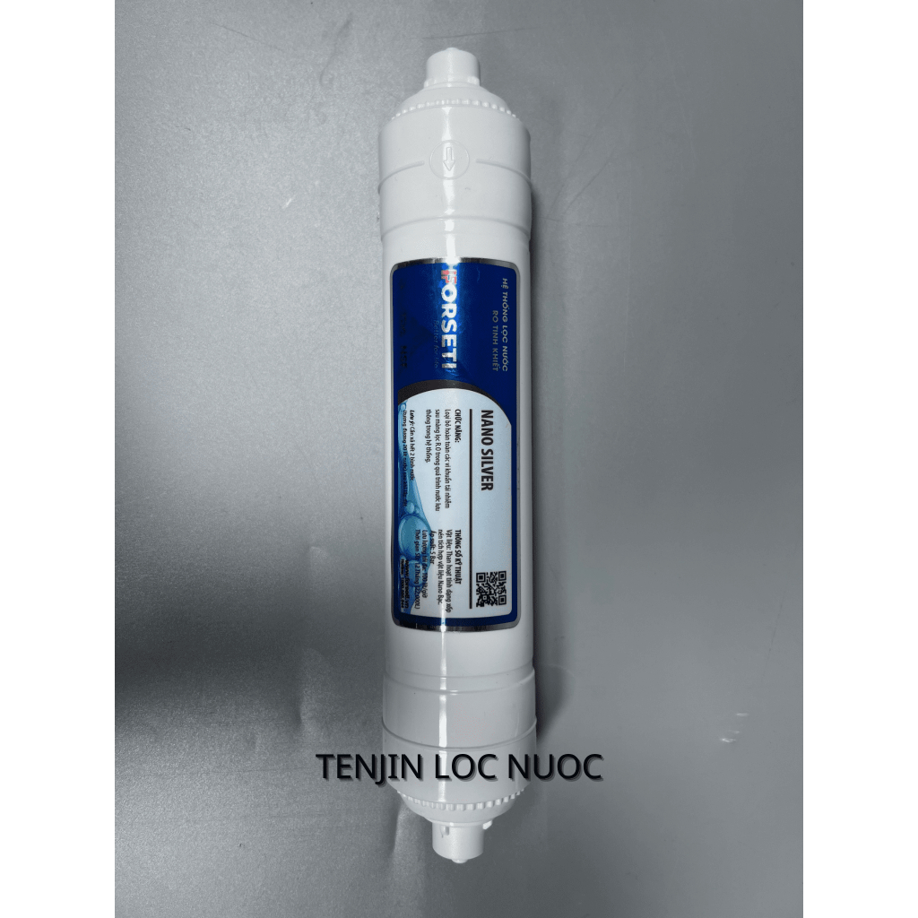 Lõi Chức Năng Nano Silver FORSETI Cấu Tạo Từ Than Dạng Xốp Kết Hợp Nano Bạc Giúp Diệt Khuẩn Và Chống Tái Nhiễm Khuẩn