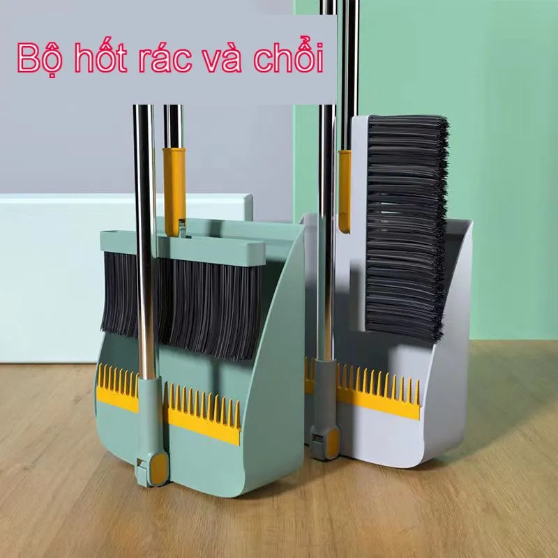Bộ Chổi Quét Nhà Xoay 360 độ Kèm Hót Rác Cán Dài 2 trong 1 tiện Lợi ...