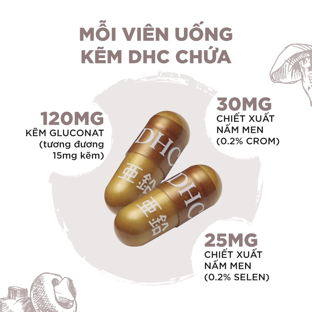Ảnh [DHC x Shopee Live] Thực phẩm bảo vệ sức khỏe DHC ZinC (60 ngày) - Dạng viên uống hỗ trợ bổ sung kẽm 3