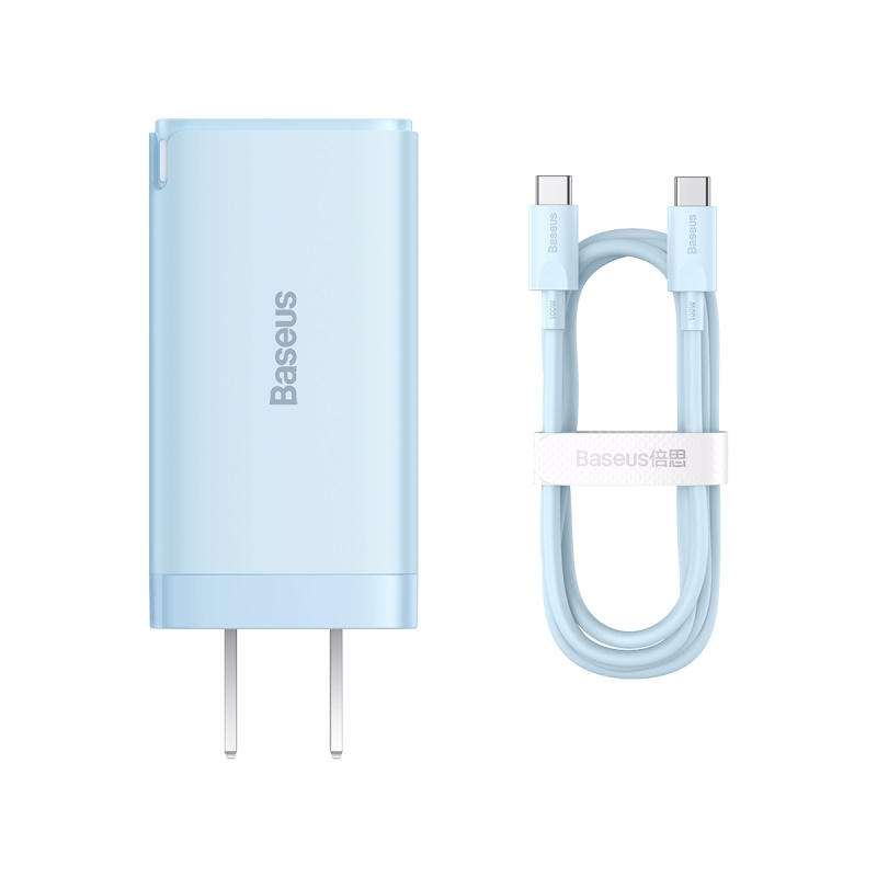 Bộ Sạc Nhanh Baseus GaN5 Pro 65W 2C+U QC4 PD3.0 AFC Máy Tính Xách Tay Với Cáp Type C 100W  phù hợp cho Pad & Huawei P40