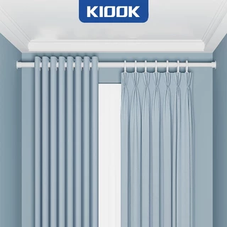 KIOOK Thanh Treo Rèm Không Cần Khoan Đục Đường Ray Có Thể Điều Chỉnh Độ Dài 1.1-5.1m