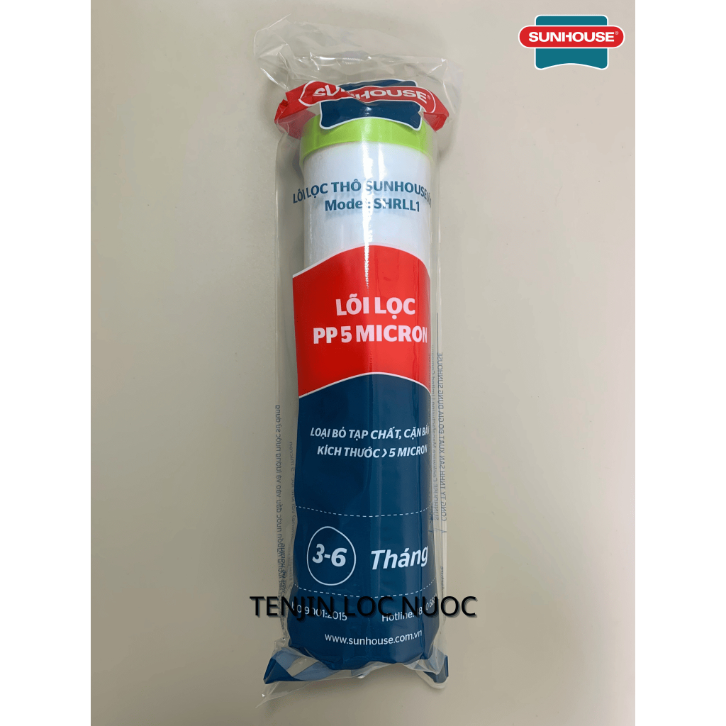 Combo 4 Đến 5 Lõi Lọc Thô 123 SUNHOUSE Chính Hãng Thay Thế Được Cho Máy Lọc Nước RO Dùng Cốc Lọc 10Inch