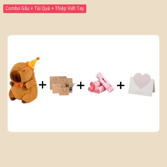 Capybara Sinh Nhật Gấu Bồng Sinh Nhật Chuột Capybara Mũ Sinh Nhật Quà Tặng Ý Nghĩa Capybara Quà Tặng Dễ Thương
