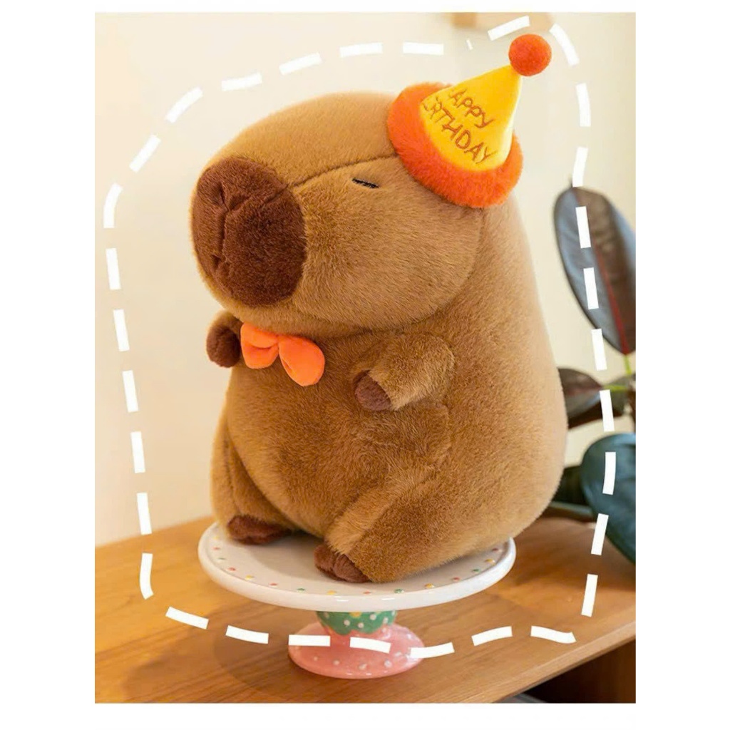 Capybara Sinh Nhật Gấu Bồng Sinh Nhật Chuột Capybara Mũ Sinh Nhật Quà Tặng Ý Nghĩa Capybara Quà Tặng Dễ Thương