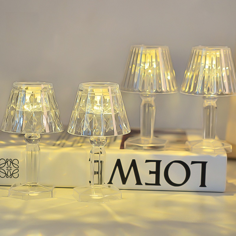 Đèn Led Trang Trí, Đèn Ngủ Để Bàn Pha Lê Mini Phong Cách Bắc Âu, Đèn Đầu Giường Để Bàn | BigBuy360 - bigbuy360.vn
