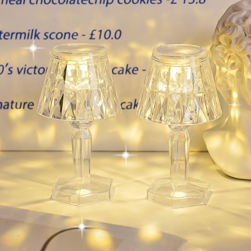 Đèn Led Trang Trí, Đèn Ngủ Để Bàn Pha Lê Mini Phong Cách Bắc Âu, Đèn Đầu Giường Để Bàn | BigBuy360 - bigbuy360.vn
