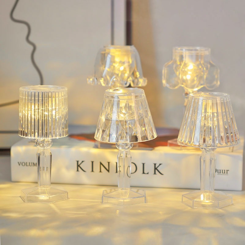 Đèn Led Trang Trí, Đèn Ngủ Để Bàn Pha Lê Mini Phong Cách Bắc Âu, Đèn Đầu Giường Để Bàn | BigBuy360 - bigbuy360.vn