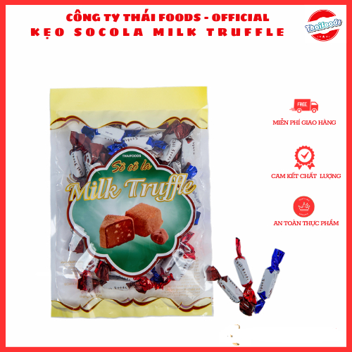 Kẹo Socola Milk truffle gói xoắn túi 350gr/1kg/ Thái Foods